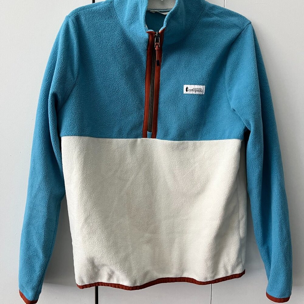 cotopaxi Blue and White Quarter-Zip Fleece Pullover - Picture 5 of 7